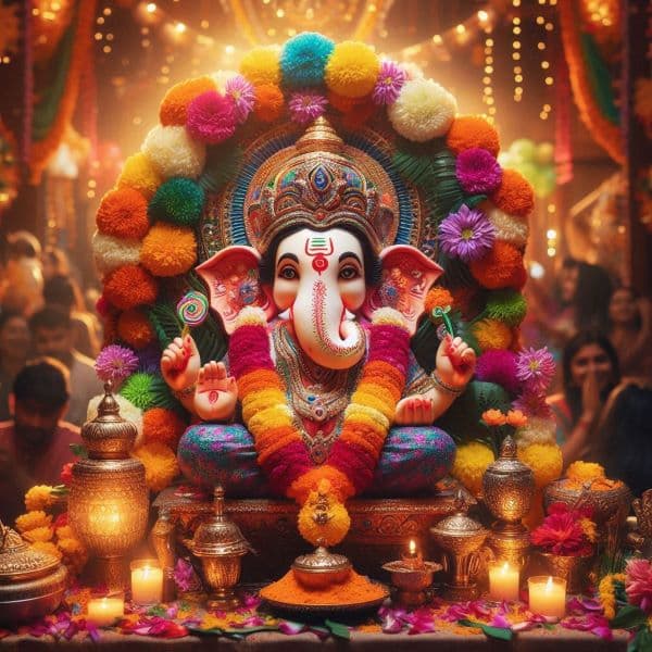 Beautifully crafted Ganesha idols in various sizes and designs