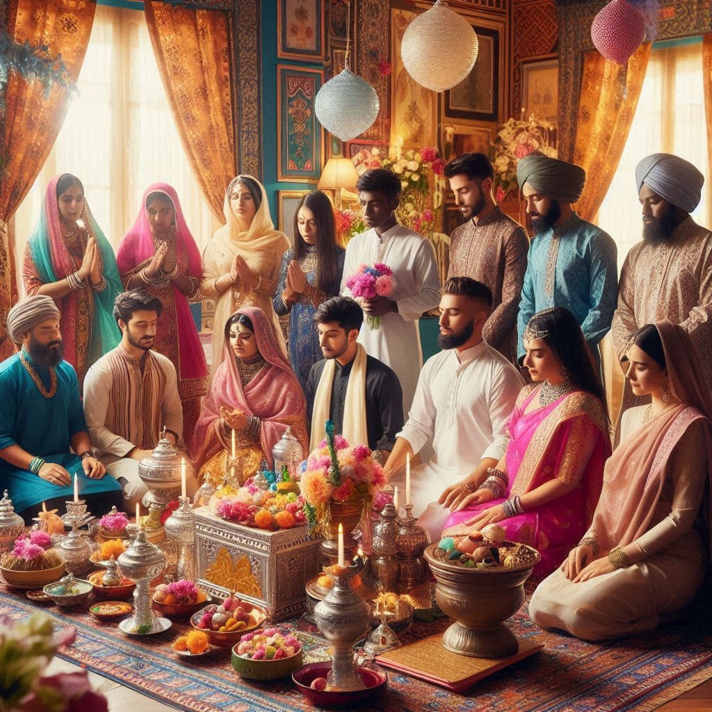 Family gatherings and feasts during Dussehra festival