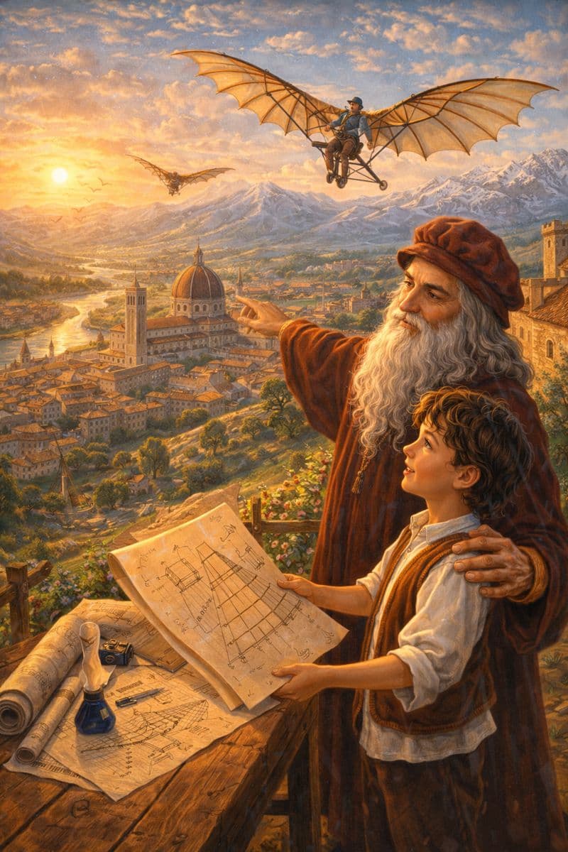 Leonardo's Flying Machine - A story about Leonardo da Vinci