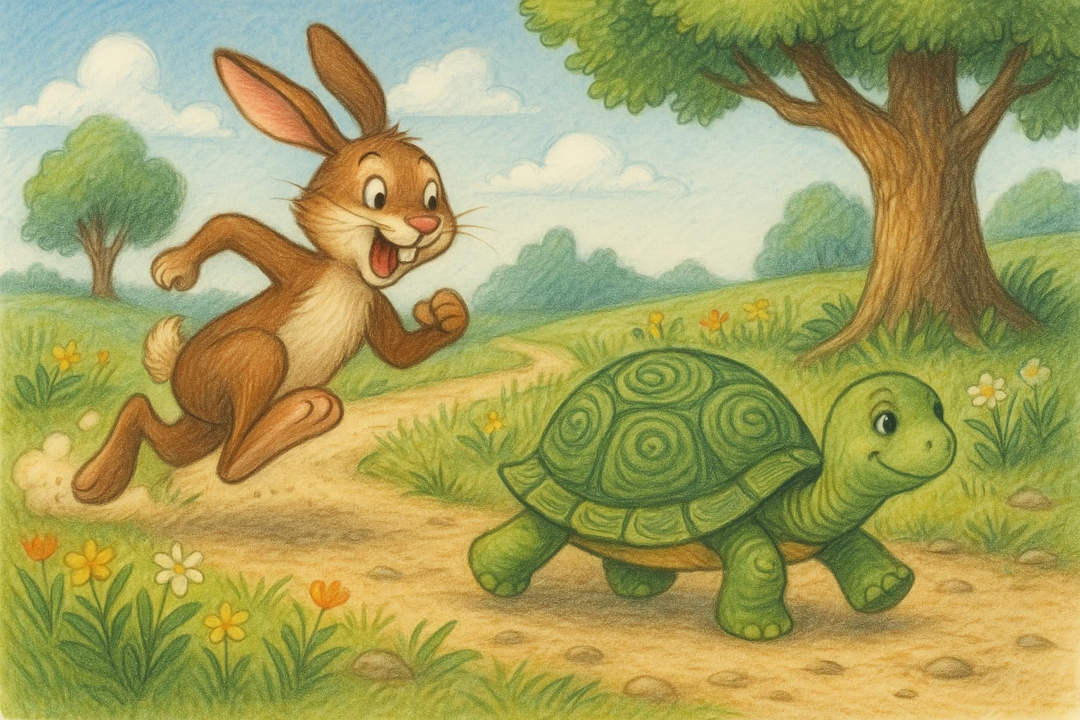 The Tortoise and the Hare - A story about perseverance