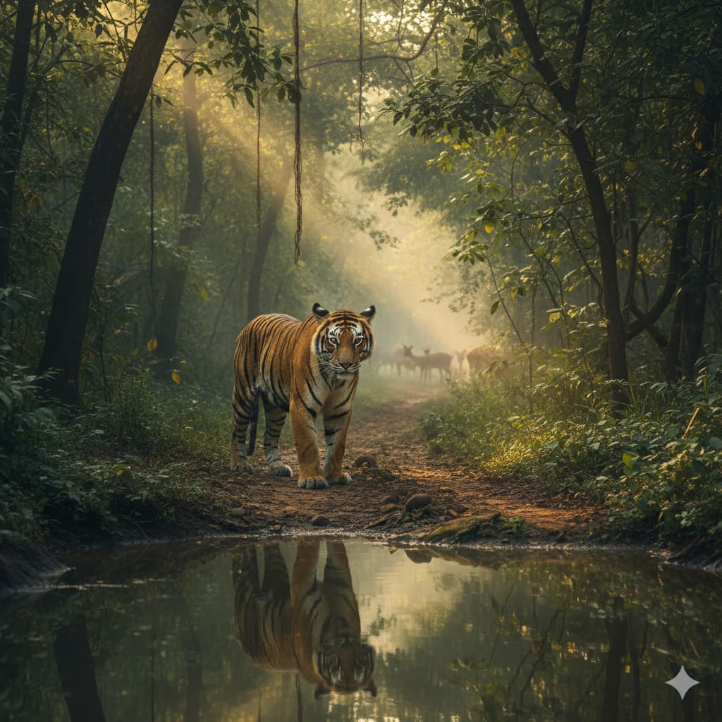 Ranthambore National Park - Famous for tiger population and historic fort in Rajasthan